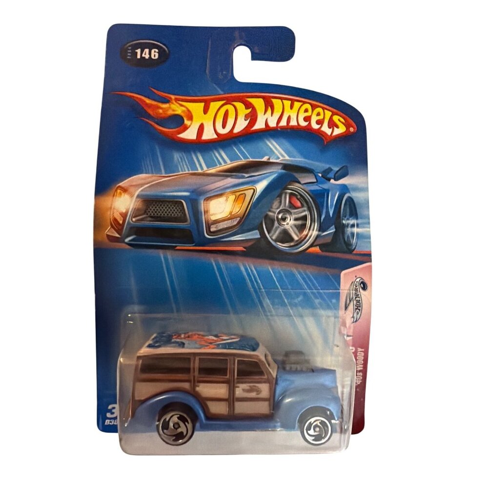Hot Wheels 40s Woody Crank Itz 4/5 Die-Cast Car Model No. 146 New Sealed Collect
